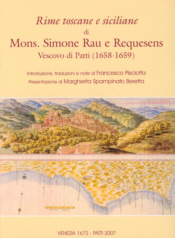 La copertina del volume "Rime toscane e siciliane"