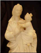 Madonna col Bambino, statua in alabastro
